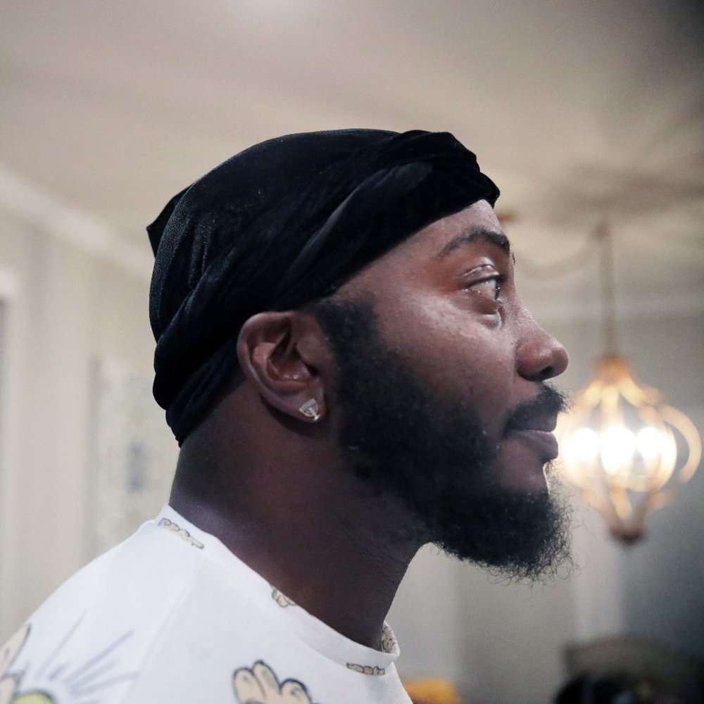 Hebrew Israelite HOJC Halo Turban EZ Tie Kodiak Black One Size Fits Most